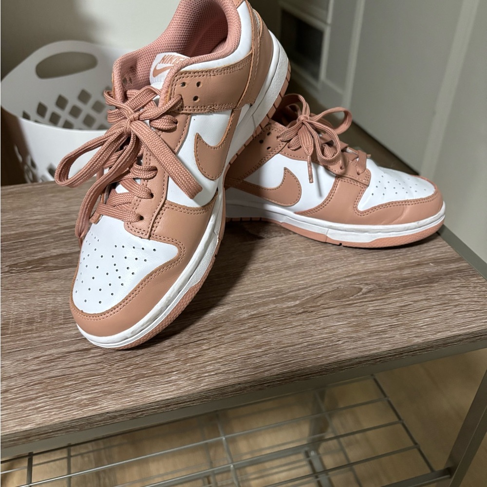 Nike Dunk Low Women's Blush/peach and White Sneakers